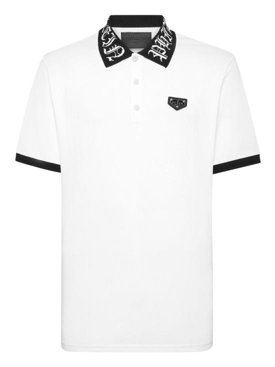 26SS 필립 플레인 폴로 티셔츠 UADCMTK7982PTE003N 01 White - PHILIPP PLEIN