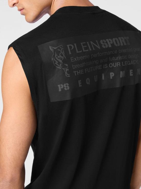 26SS 플레인스포츠 민소매 티셔츠 FADCMTK7567STE003N 0202 Black - PLEIN SPORT