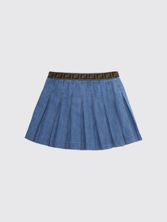 26FW [키즈] 펜디 스커트 JFE165ATRF F0QG0 Denim - FENDI
