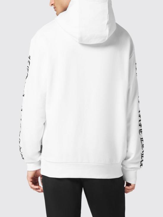 26SS 필립 플레인 후드 티셔츠 UADCMJB3567PJY002N 01 White - PHILIPP PLEIN