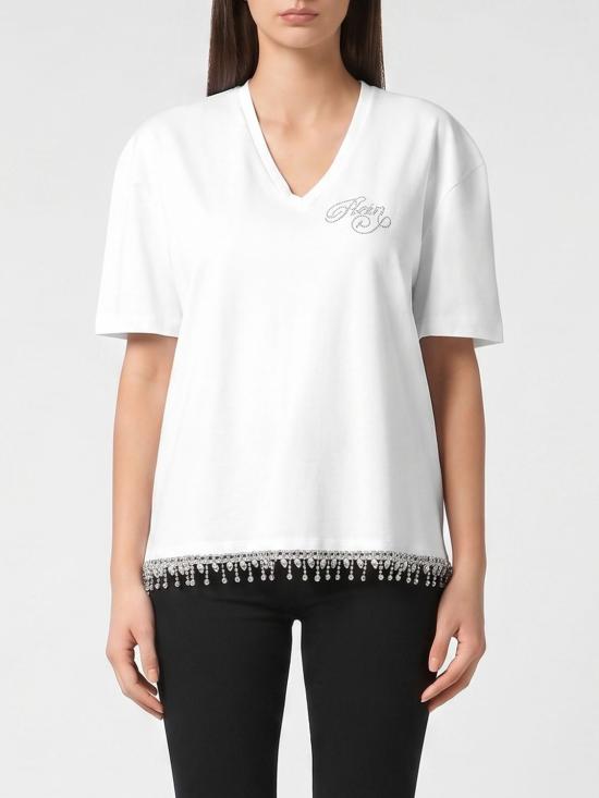 26SS 필립 플레인 반팔 티셔츠 FAECWTK3766PJY002N 01 White
