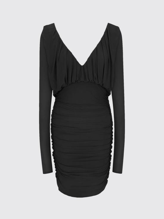26SS 생로랑 숏 원피스 729749Y5G98 1000 Black - SAINT LAURENT