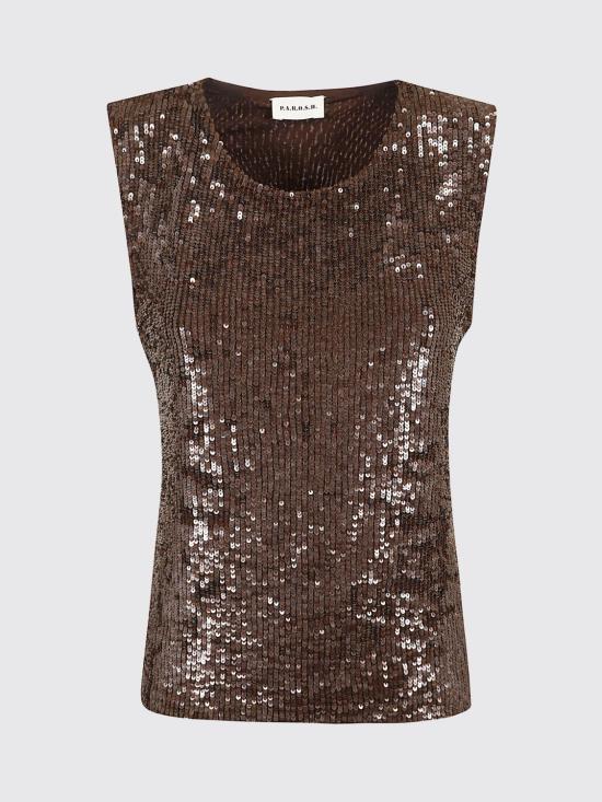 26SS 파로쉬 민소매 티셔츠 D311680GONG26 008 Brown - PAROSH