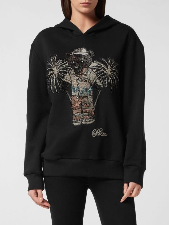 26SS 필립 플레인 후드 티셔츠 FAECWJB1885PTE003N 02 Black
