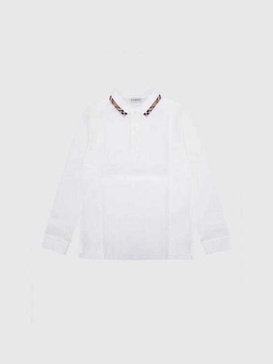 26FW [키즈] 버버리 폴로 셔츠 8130508 White