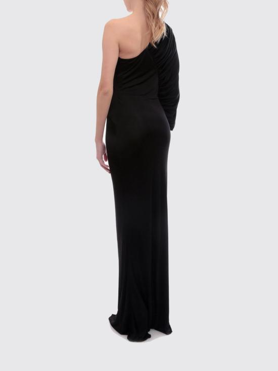 26SS 생로랑 롱 원피스 736714Y7F98 1000 Black - SAINT LAURENT