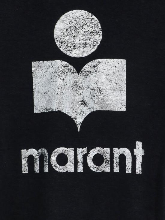 26FW 이자벨마랑에뚜왈 클로위아 리넨 롱슬리브 티셔츠 TS0005FAA1N10E 01BK Black - ISABEL MARANT ETOILE