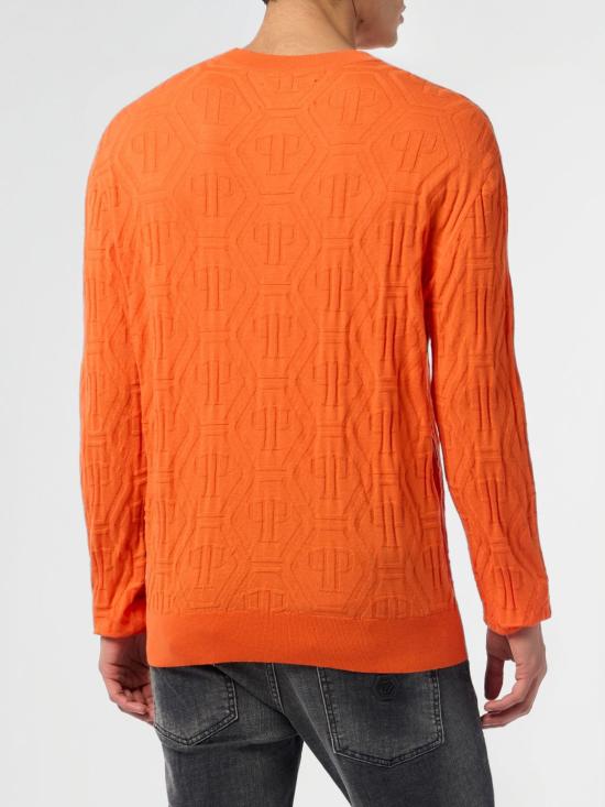 26SS 필립 플레인 스웨터 SAFCMKO1552PTE076N 20 Orange - PHILIPP PLEIN