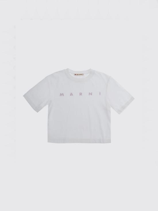 26FW [키즈] 마르니 티셔츠 M01968M00SGMT340F 0M100 White