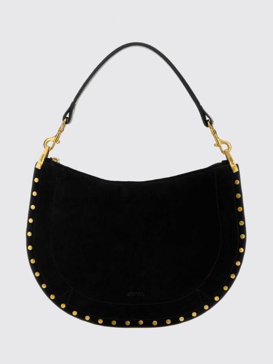 26FW 이자벨마랑 오스칸 소프트 지퍼 백 BF0066FAB2C03M 01BK Black
