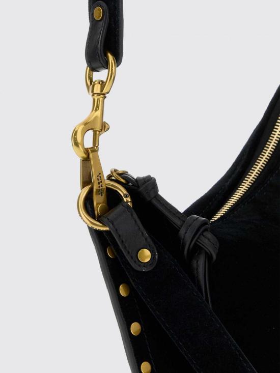 26FW 이자벨마랑 오스칸 소프트 지퍼 백 BF0066FAB2C03M 01BK Black - ISABEL MARANT