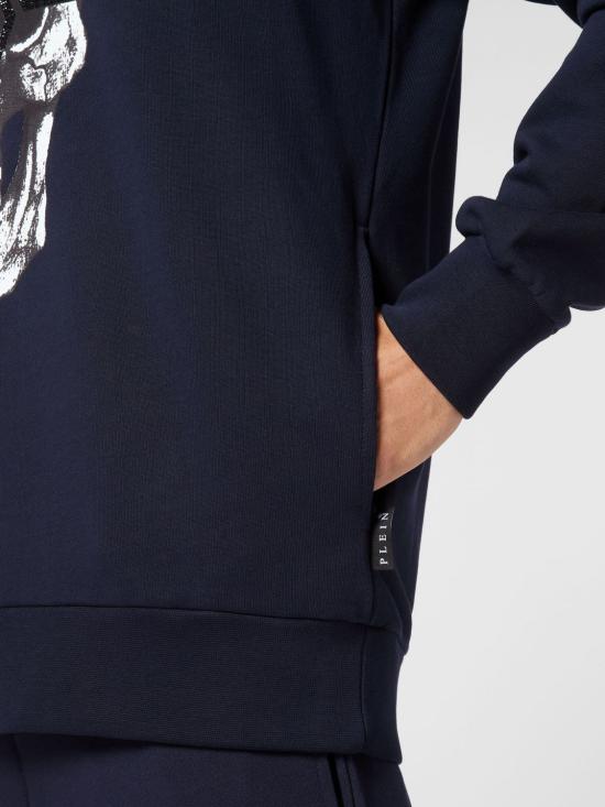 26SS 필립 플레인 후드 티셔츠 UADCMJB3563PJY002N 14 Blue - PHILIPP PLEIN