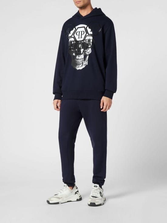 26SS 필립 플레인 후드 티셔츠 UADCMJB3563PJY002N 14 Blue - PHILIPP PLEIN