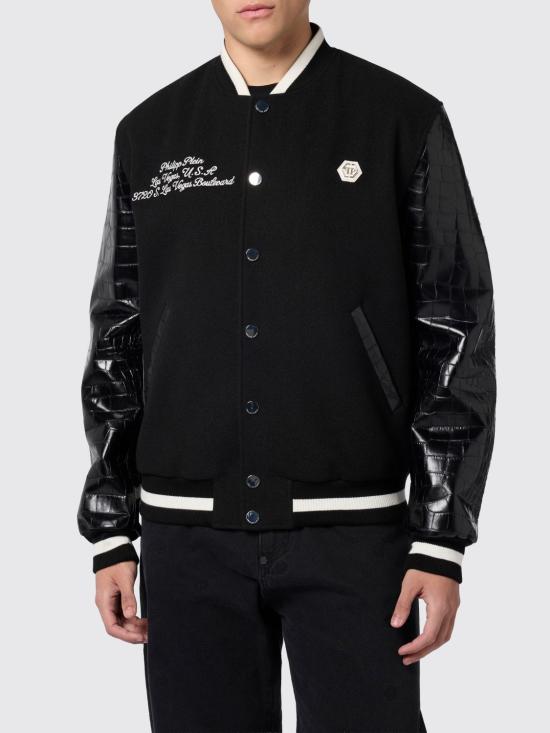 26SS 필립 플레인 봄버 자켓 SAFCMRB3007PLE131N 02 Black