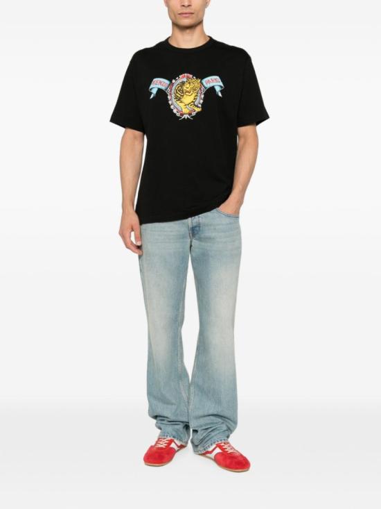 26FW 겐조 반팔 티셔츠 FG65TS2984SG 99J Black - KENZO