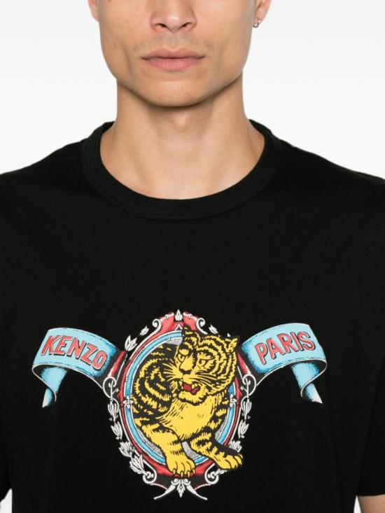 26FW 겐조 반팔 티셔츠 FG65TS2984SG 99J Black - KENZO