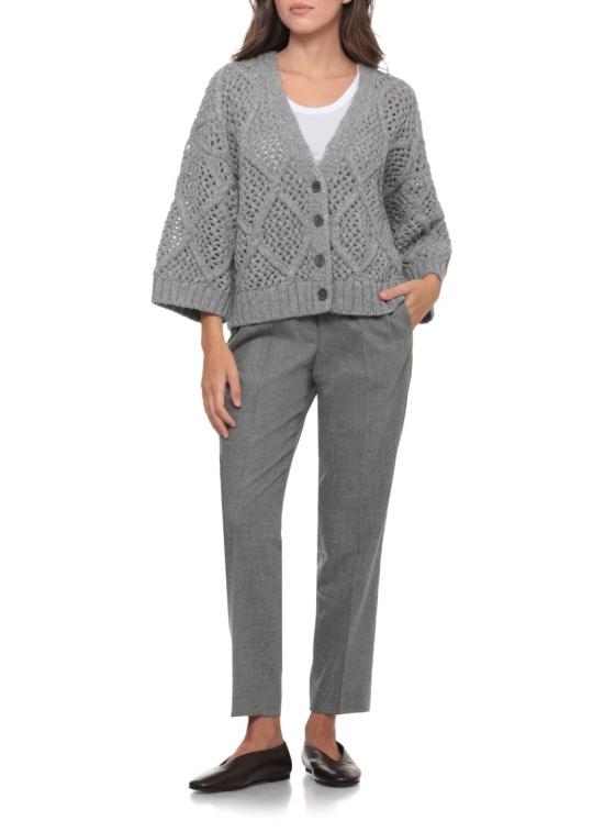 26FW 페세리코 가디건 A99272F03R09341971 Grey - PESERICO