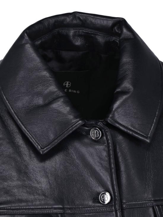 26FW 애니빙 가죽 자켓 A 01 12573 BLK81BLACK RECYCLED LEATHER - ANINE BING