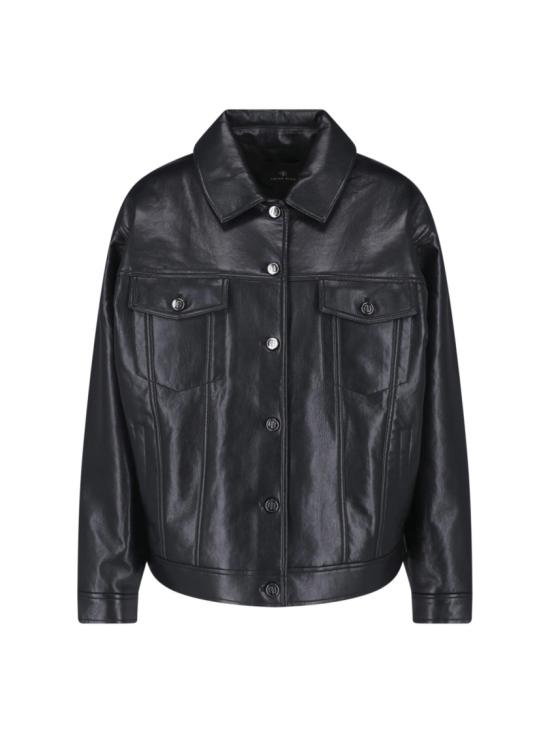 26FW 애니빙 가죽 자켓 A 01 12573 BLK81BLACK RECYCLED LEATHER