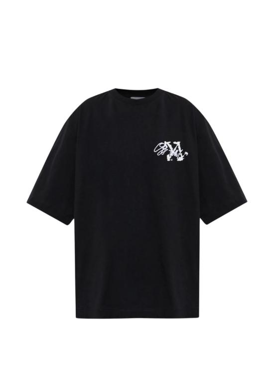 26FW 오프화이트 반팔 티셔츠 44MAA120F26J00J001 Black