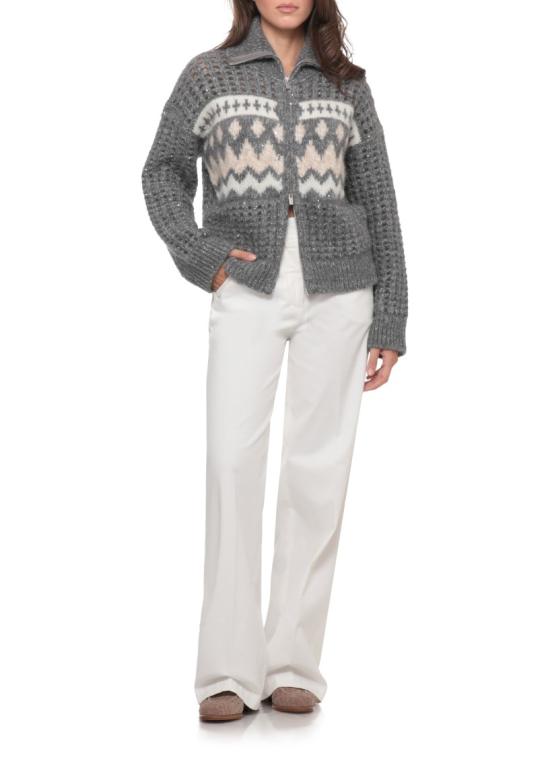 26FW 페세리코 가디건 A99883F03H9100H72 Grey - PESERICO