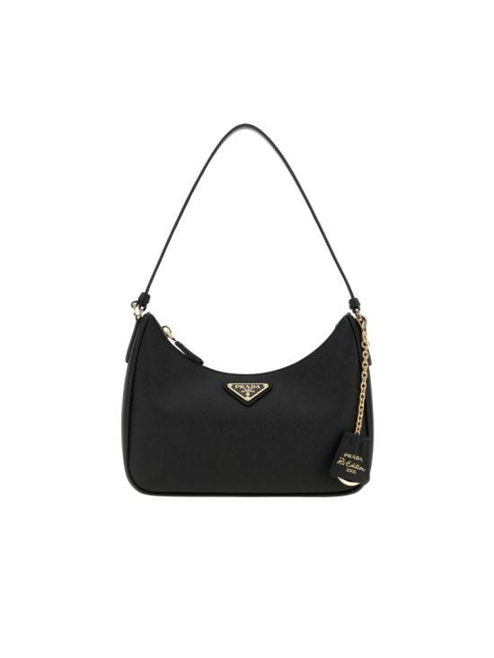 26FW 프라다 리에디션 2005 사피아노 가죽 미니백 1N204T NZV Black