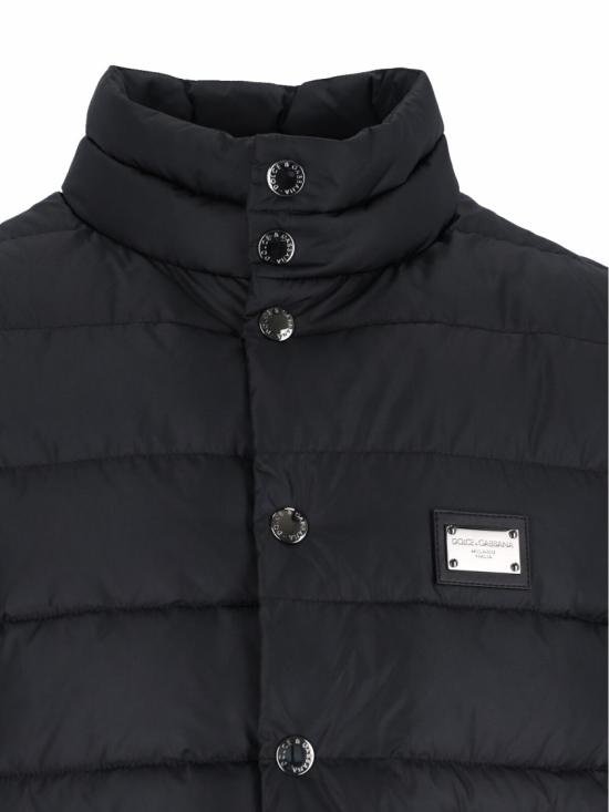 26FW 돌체앤가바나 패딩 조끼 G9AOJT GK319N0000 Black - DOLCE & GABBANA