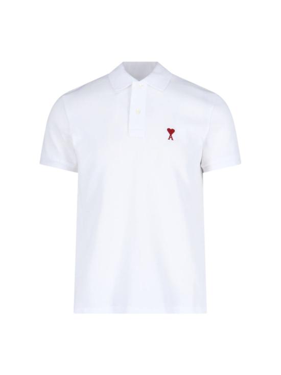 26FW 아미 스몰 하트 로고 폴로 셔츠 BFUPL001 760100 White