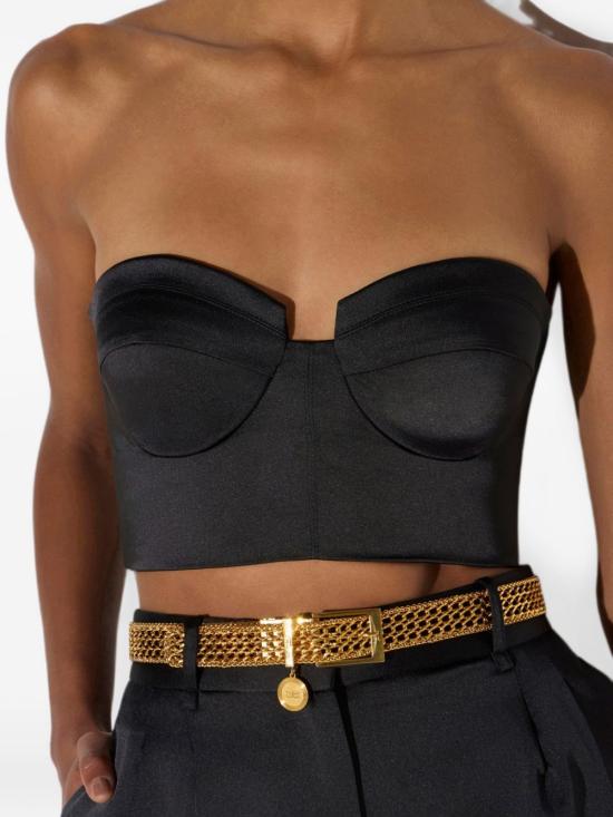 26FW 엘리자베타프랜치 민소매 티셔츠 TO06966E2 110 Nero - ELISABETTA FRANCHI