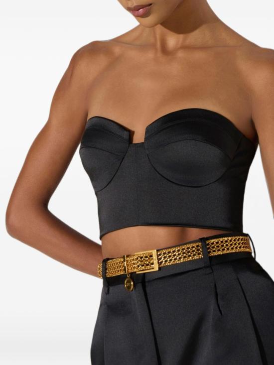 26FW 엘리자베타프랜치 민소매 티셔츠 TO06966E2 110 Nero - ELISABETTA FRANCHI