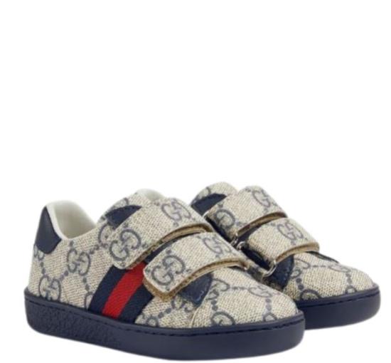 26FW [키즈] 구찌 스니커즈 463088 FACYF4055 Beige blu - GUCCI
