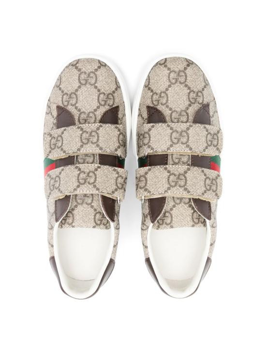 26FW [키즈] 구찌 스니커즈 463090 FACYF9753 Beige ebony - GUCCI