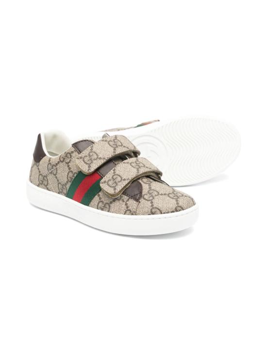 26FW [키즈] 구찌 스니커즈 463090 FACYF9753 Beige ebony - GUCCI