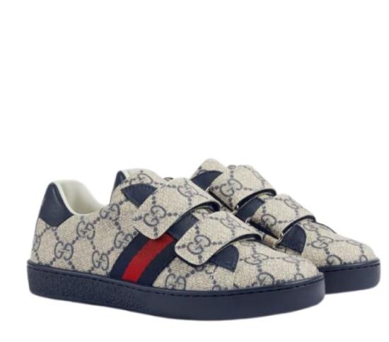 26FW [키즈] 구찌 스니커즈 463090 FACYF4055 Beige blu - GUCCI