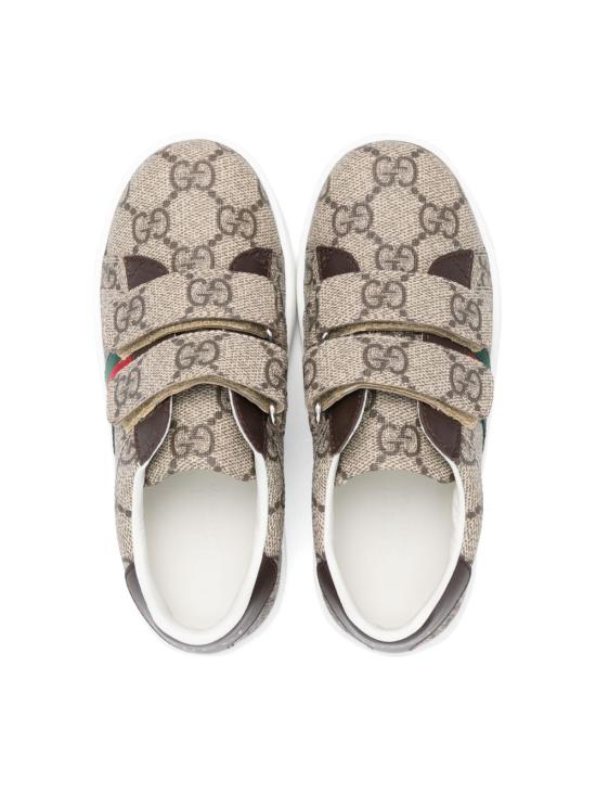 26FW [키즈] 구찌 스니커즈 463088 FACYF9753 Beige ebony - GUCCI