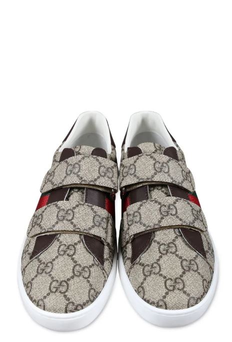 26FW [키즈] 구찌 스니커즈 463091 FACYF9753 Beige ebony - GUCCI