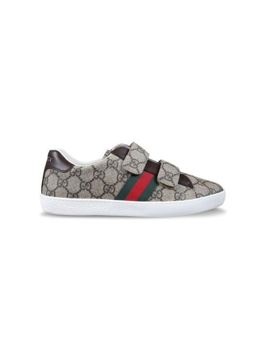 26FW [키즈] 구찌 스니커즈 463091 FACYF9753 Beige ebony - GUCCI