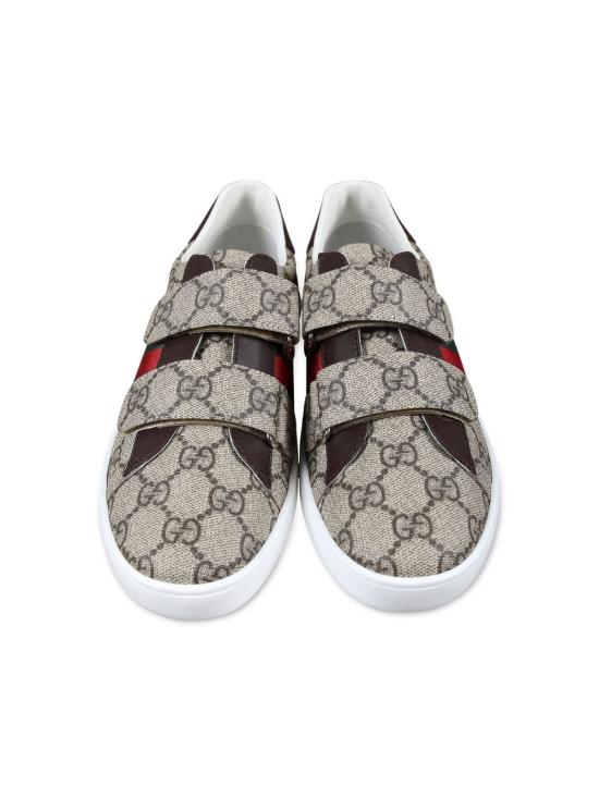 26FW [키즈] 구찌 스니커즈 463091 FACYF9753 Beige ebony - GUCCI