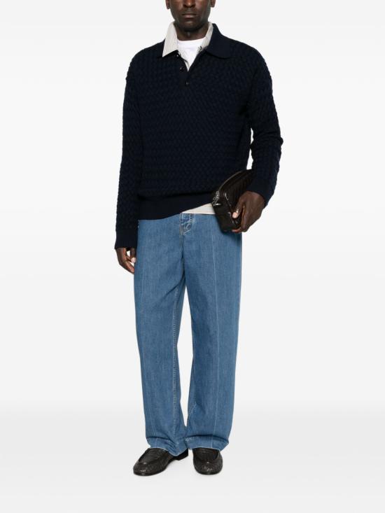 26FW 보테가베네타 가디건 A000K9 V6UI04071 Midnight blue - BOTTEGA VENETA