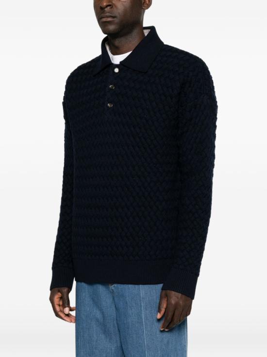 26FW 보테가베네타 가디건 A000K9 V6UI04071 Midnight blue - BOTTEGA VENETA