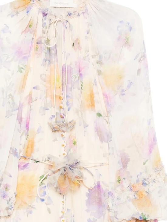 26SS 짐머만 숏 원피스 8154YS261 CRDA CREAM DAHLIA - ZIMMERMANN