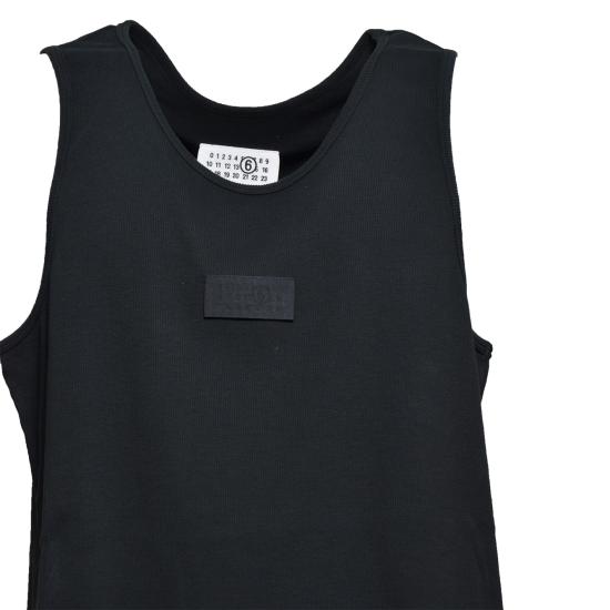 26SS MM6 메종마르지엘라 민소매 티셔츠 SH0NL0007 M20054 900 DOM - MM6 MAISON MARGIELA