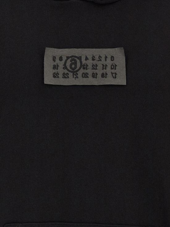 26SS MM6 메종마르지엘라 후드 티셔츠 SH2GU0034 M25014 900 BLACK DOM - MM6 MAISON MARGIELA