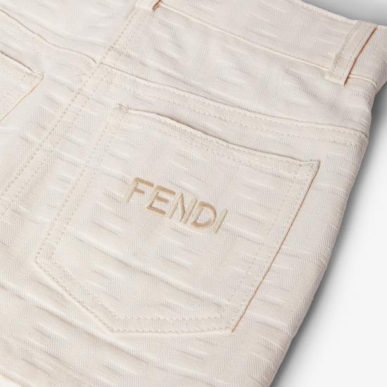 26FW [키즈] 펜디 스커트 JFE213AY8V F0XW5 Bianco - FENDI