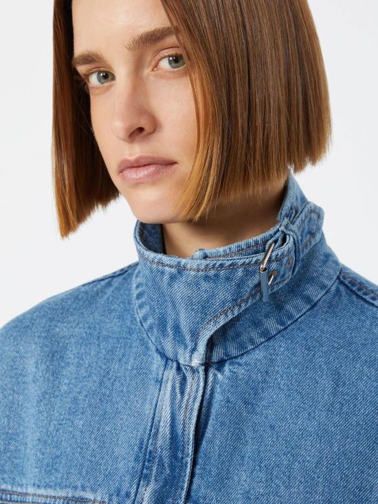26FW 스포트막스 데님 자켓 2622046015600 005 Blu - SPORTMAX