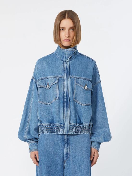 26FW 스포트막스 데님 자켓 2622046015600 005 Blu - SPORTMAX