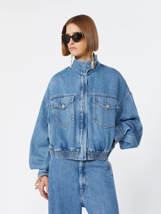 26FW 스포트막스 데님 자켓 2622046015600 005 Blu - SPORTMAX