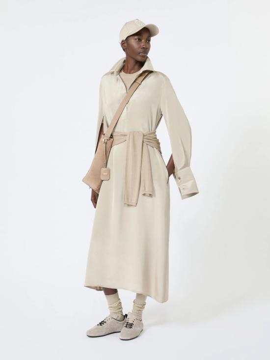 26FW 막스마라 폴로 티셔츠 2621366101600 002 Beige - MAX MARA