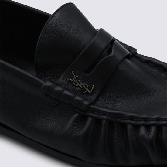 26FW 생로랑 매트 레더 서플 르 로퍼 839471 25VAA1000 Black - SAINT LAURENT