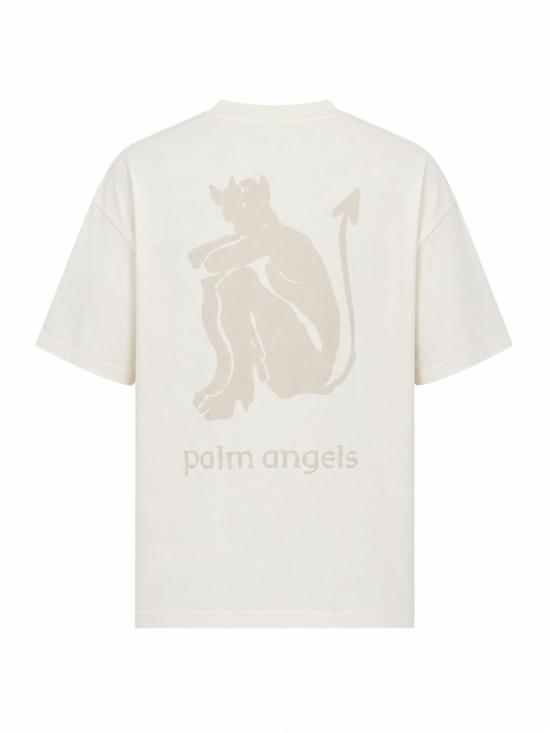 26FW 팜앤젤스 반팔 티셔츠 PAMAA003JR003 0305 OFF WHITE LIGHT GREY - PALM ANGELS